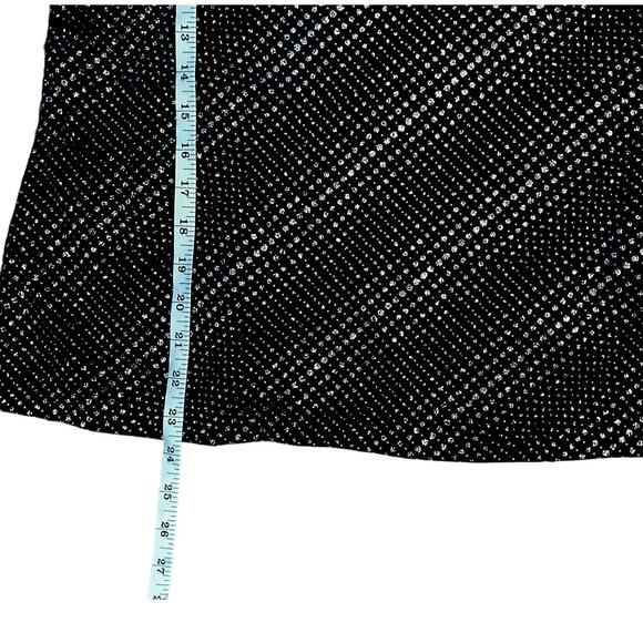 Notations Black Silver Sparkle Top Womens Size XL - Picture 6 of 7